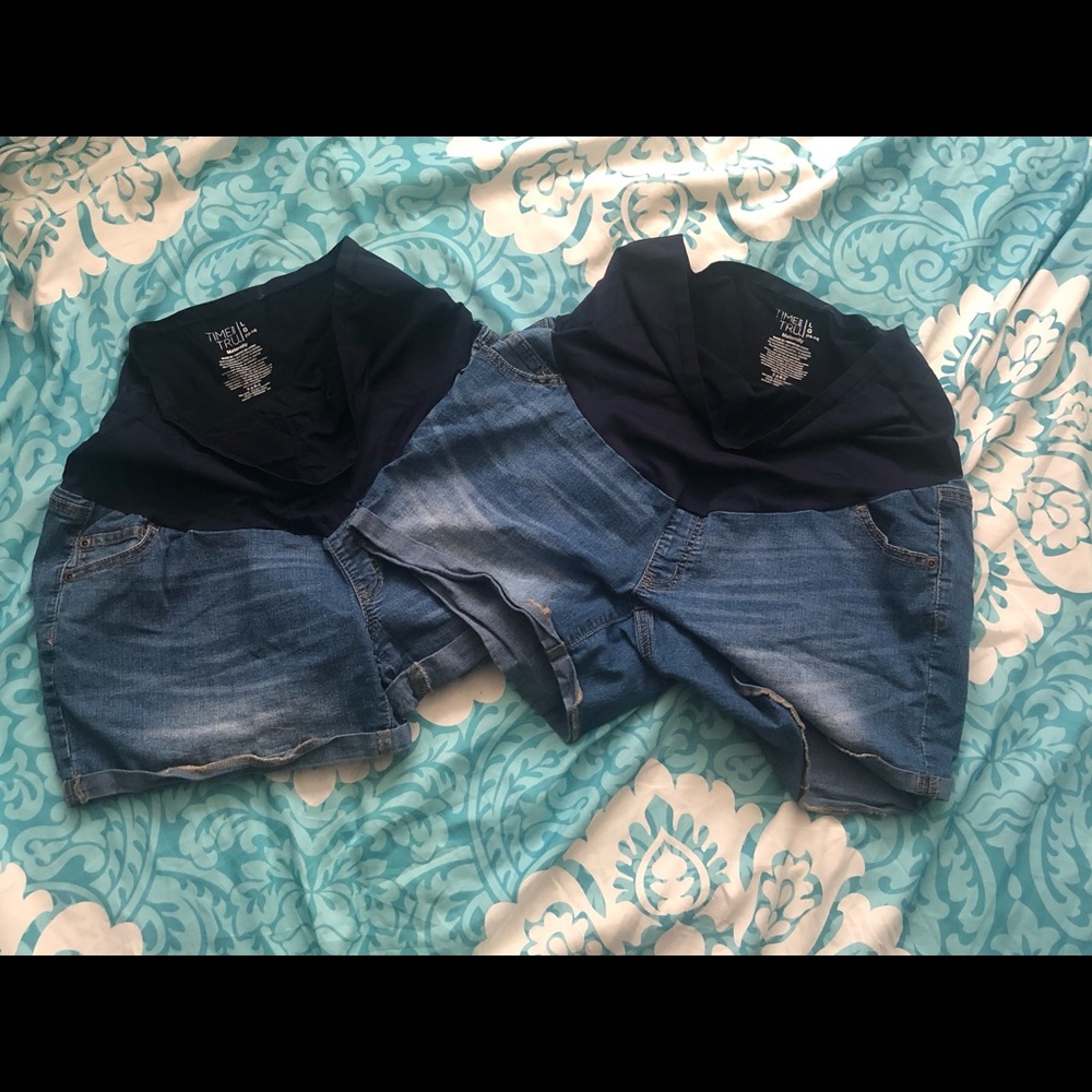 Maternal Denim Shorts